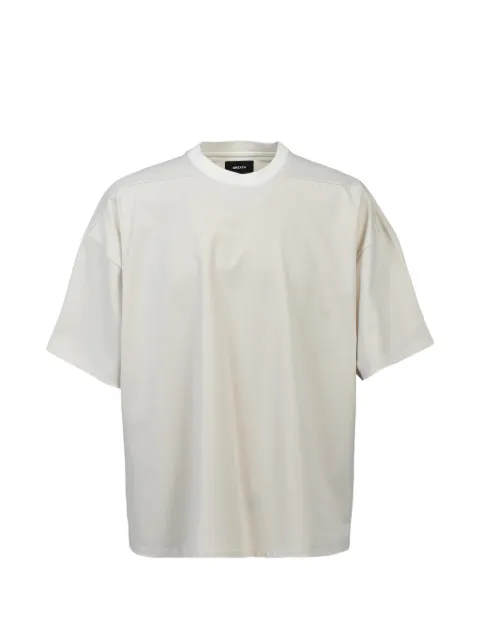 BREATH NEW RICH SILKY WIDE dropped-shoulder T-shirt White BR26SSC5010