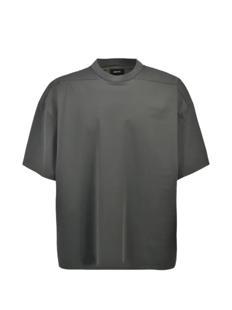 BREATH NEW RICH SILKY WIDE dropped-shoulder T-shirt Grey BR26SSC5010