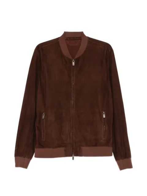 Salvatore Santoro suede bomber jacket Brown 50653U