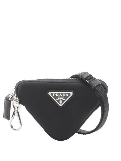 Prada Pre-Owned 2013-2026 Tessuto Triangle pouch Black RP7AEB3J8QAGV1KL