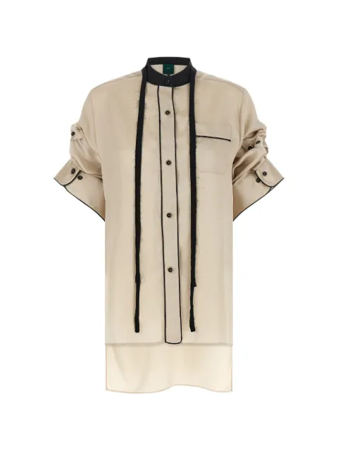 Jejia Berta crinkled shirt Neutrals MJD1027J0466MOUSSECRINKLE