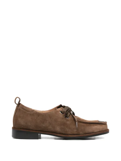 ADRIANNA FERETTI suede lace-up fastening derby shoes Brown 604026104