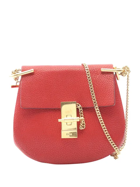 Chloé Pre-Owned 2010-2026 Mini Leather Drew crossbody bag Red BWZSVRD5JSYT2JOG