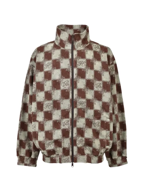 BREATH block-check pile jacket Brown BR26SSO0007