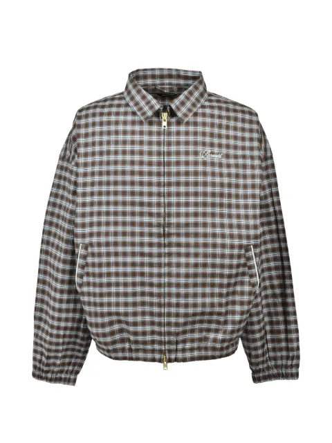 BREATH SCRIPT LOGO check-pattern jacket Brown BR26SSO0006