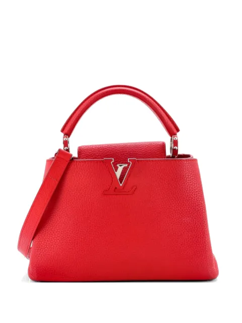 Louis Vuitton Pre-Owned Capucines Bag Leather BB satchel Red UD4H3QVXQNL11CTP