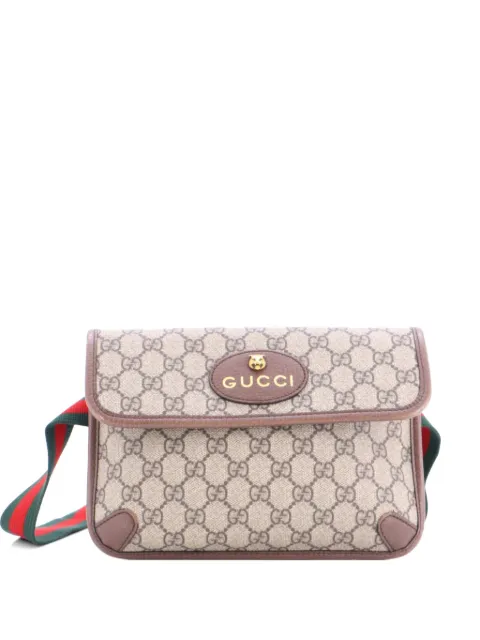 Gucci Pre-Owned Neo Vintage Flap GG Coated Canvas belt bag Brown RTRQSO0U013ENCGM