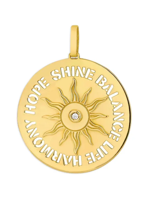 Carol Kauffmann Sun diamond pendant Gold PGREDONDOSUNG