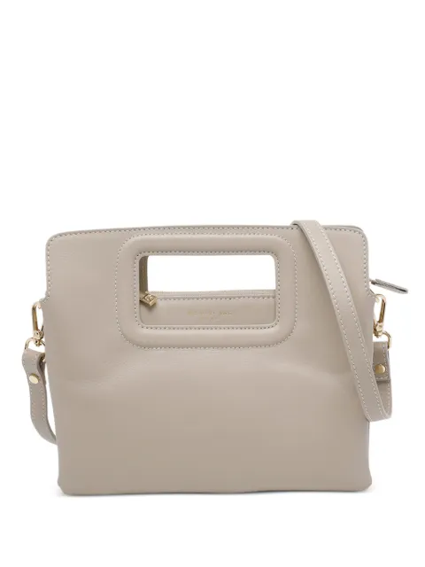 MY BEST BAG cut-out leather clutch bag Neutrals 2033GRANITE