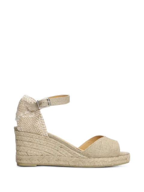 Castañer Blaudi buckle-fastening wedge sandals Neutrals 026158