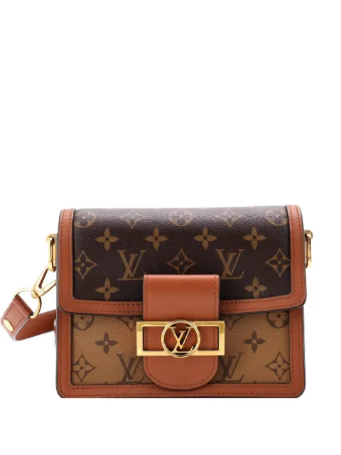 Louis Vuitton Pre-Owned Dauphine Shoulder Bag Reverse Monogram Canvas Mini crossbody bag Brown DVZZA8MM5WQK6JUN