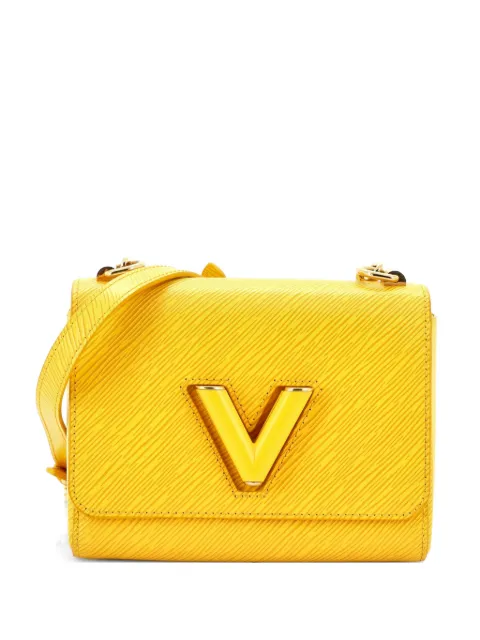 Louis Vuitton Pre-Owned Braided Chain Twist Bag Epi Leather MM crossbody bag Yellow CPDF9RFW4V833M20