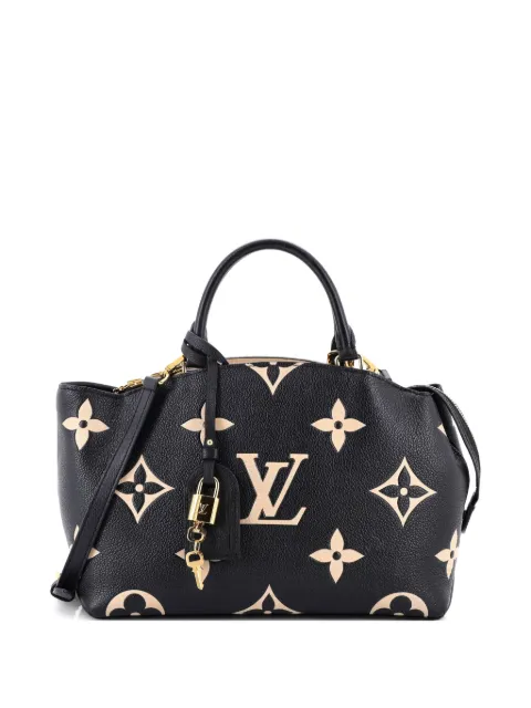 Louis Vuitton Pre-Owned Petit Palais Handbag Bicolor Monogram Empreinte Giant satchel Black 9EE8W1TSTUJVLZ4Q