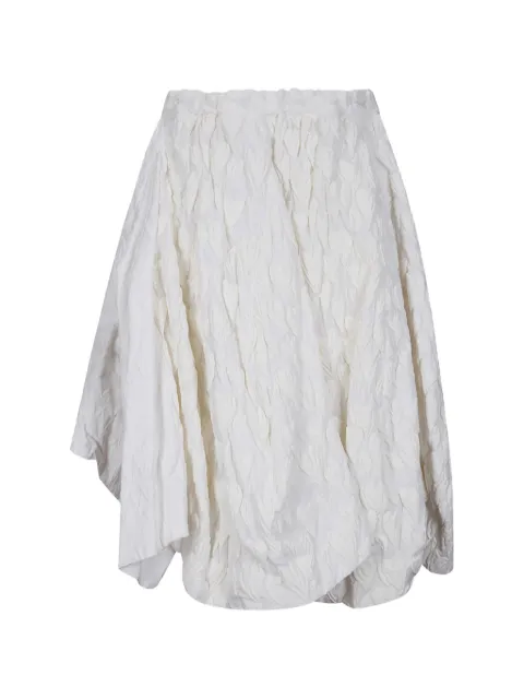Comme Des Garçons heart-motif midi skirt White GQS009