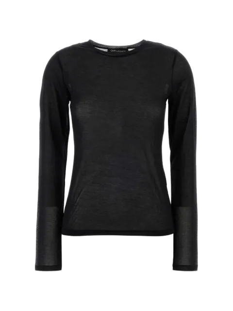 OUR LEGACY long-sleeve T-shirt Black W2266SB