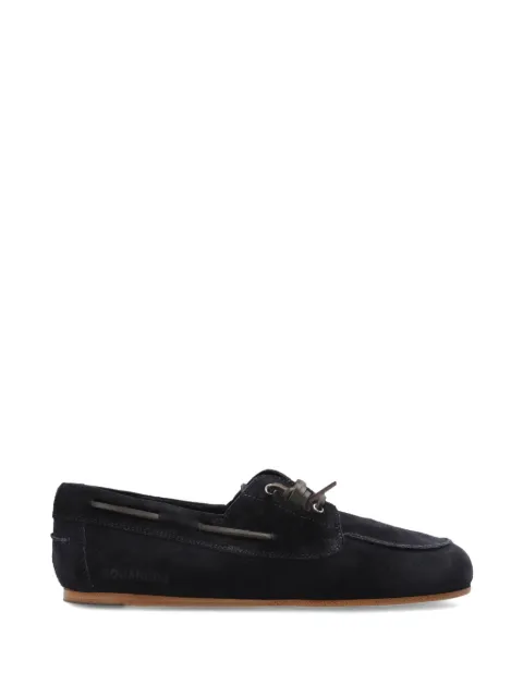 DSQUARED2 suede lace-up boat shoes Blue LUW000801503520