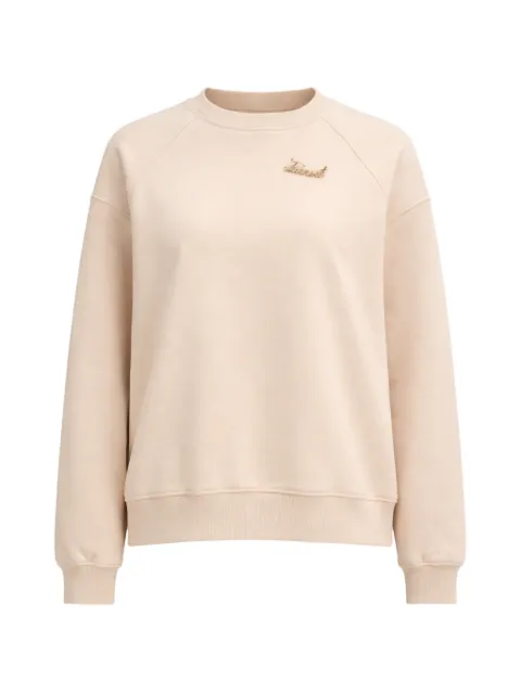 TWINSET logo-detail long-sleeve sweatshirt Neutrals 261TP2170