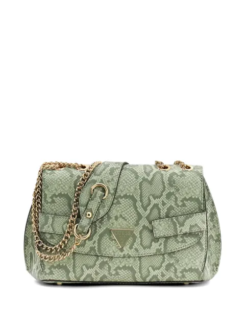 GUESS USA Serenova snakeskin-print cross body bag Green HWKG8091210