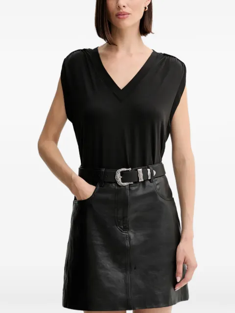 GUESS USA V-neck top Black W5YP52KCYW2
