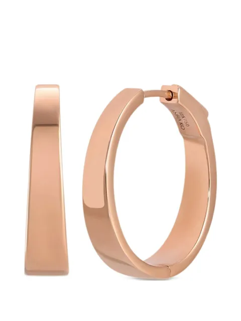 Anita Ko 18K rose-gold Meryl hoop earrings Pink AKMYLHRG