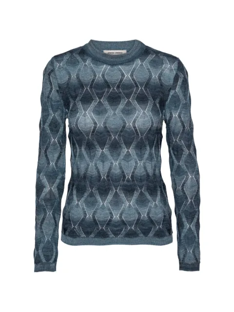 Henrik Vibskov Resonance pointelle-knit top Blue SS26KEYF702