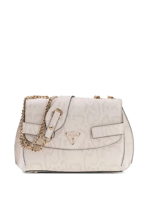 GUESS USA Serenova snakeskin-print shoulder bag Neutrals HWKG8091210