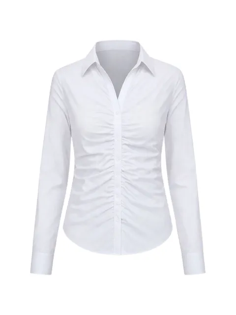 GUESS USA gathered shirt White W6RH85W1LU1