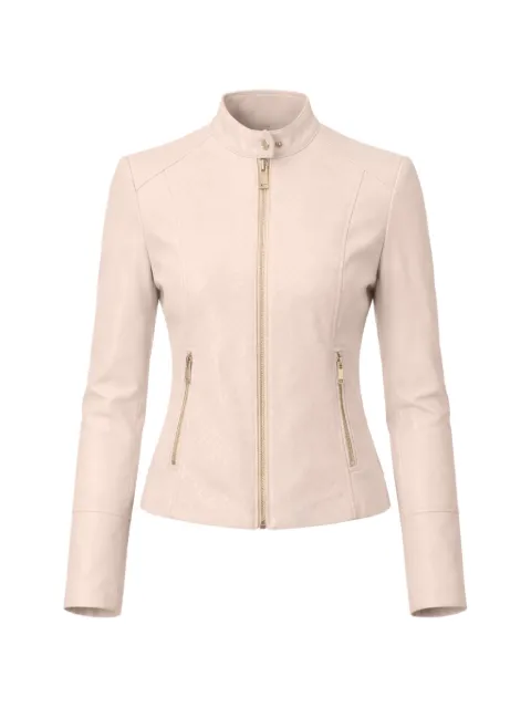 GUESS USA textured-finish zip-up jacket Pink W6RL52WL850