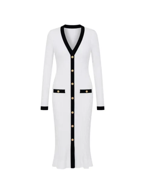 GUESS USA V-neck midi dress White W6RK38Z3HP2
