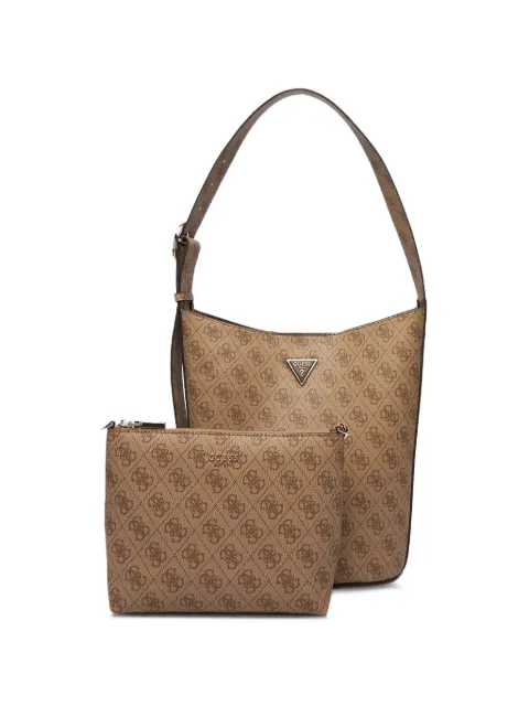 GUESS USA Meridian monogram shoulder bag Brown HWSG6974040