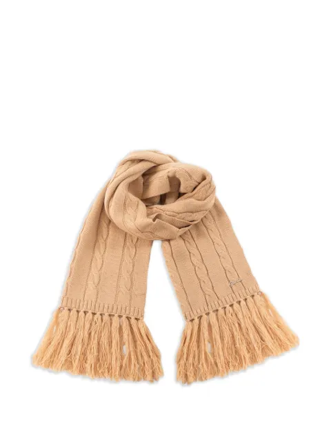 GUESS USA cable-knit scarf Neutrals W5BZ16Z3362