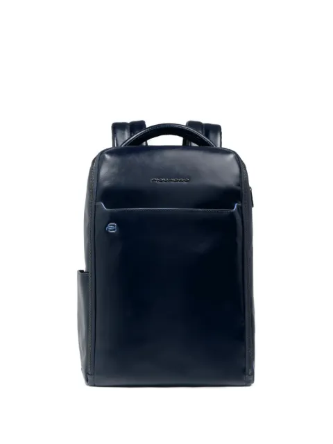 PIQUADRO logo-plaque backpack Blue CA6858B2