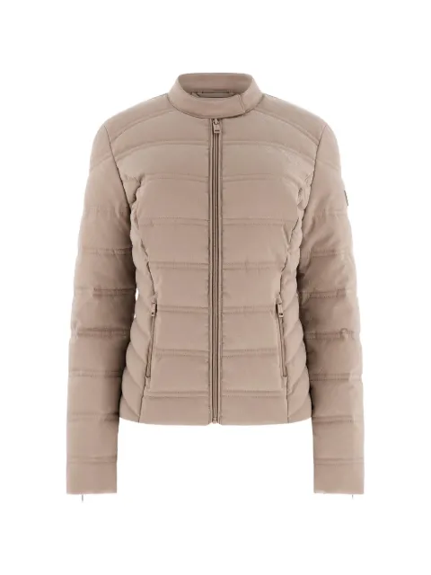 GUESS USA 4G-logo quilted jacket Neutrals W6RL02WJ492
