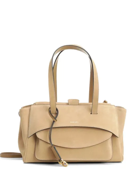 HIDESINS Basset suede tote bag Neutrals BS21