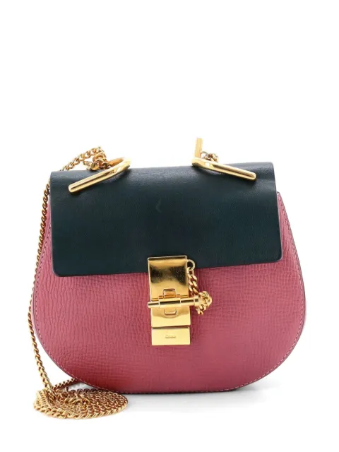 Chloé Pre-Owned Drew Leather Mini crossbody bag Green RYDFV7IQ8MKD2VJ2