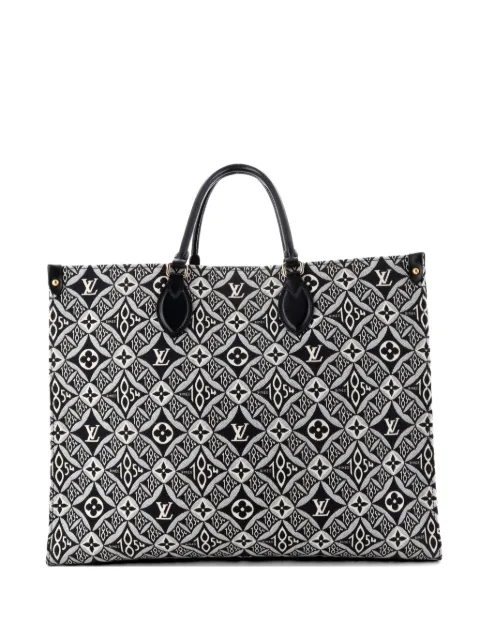 Louis Vuitton Pre-Owned OnTheGo Limited Edition Since 1854 Monogram Jacquard GM tote bag Black IFUR063Q1NDZD181