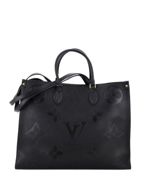 Louis Vuitton Pre-Owned OnTheGo Monogram Empreinte Giant GM tote bag Black HI0Q0SL2T4B8RLE4