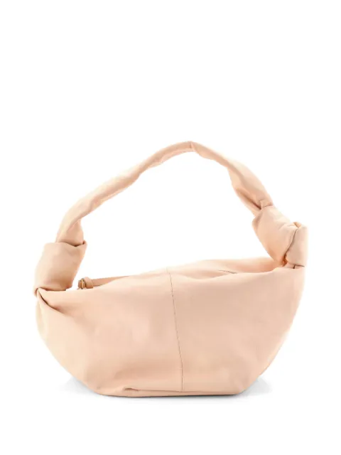 Bottega Veneta Pre-Owned Double Knot Leather Mini hobo bag Neutrals 55726DU3GY995LPG