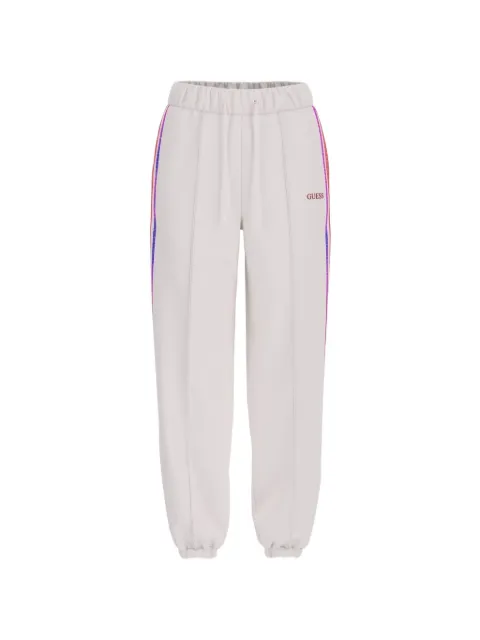 GUESS USA logo-detail stripe track pants Neutrals V6RB01KCAY2