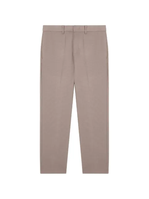 Emporio Armani belt-loop textured trousers Grey EM001505AF24843