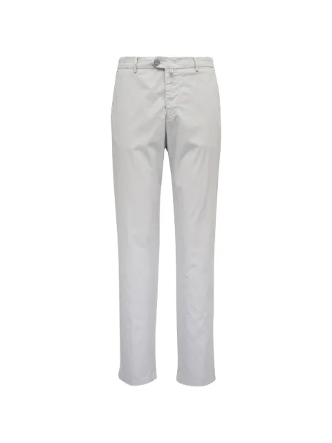 Kiton belt-loop buttoned trousers Grey UFPPEK0600H17