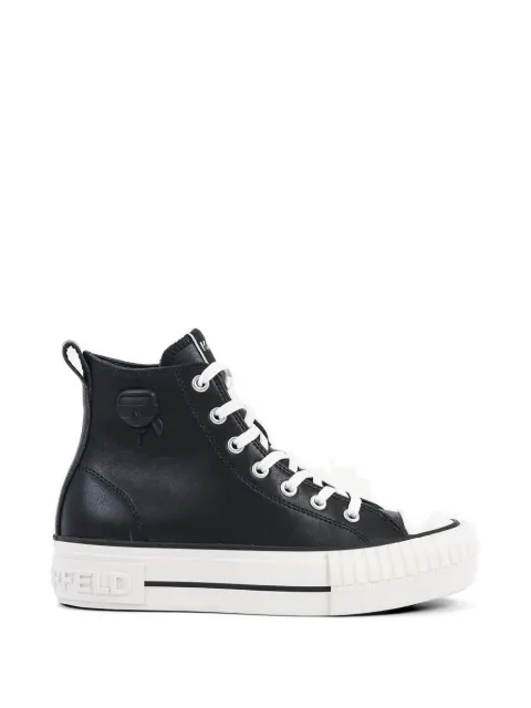 Karl Lagerfeld Kampus Max NFT platform high-top sneakers Black KL60456