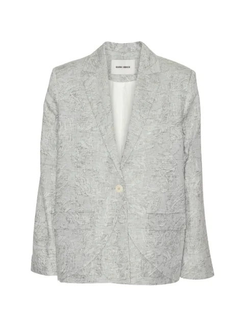Henrik Vibskov Beetle buttoned blazer Grey SS26KEYF603