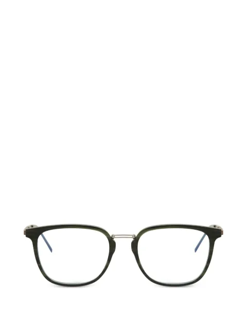 Lacoste striped rectangle-frame glasses Green L2853PCN220