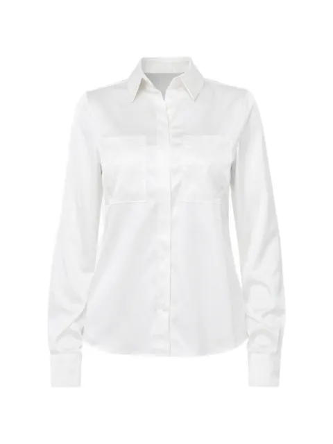 GUESS USA long-sleeve pocket shirt White W5RH40WFQC2