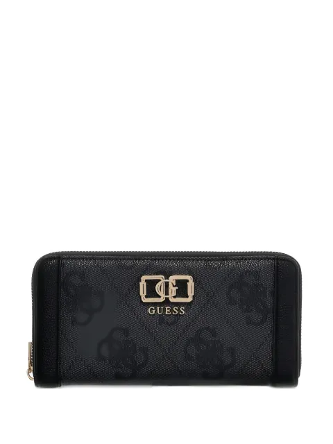 GUESS USA logo patterned zip wallet Black SWOS9901146