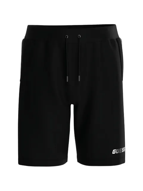 GUESS USA logo-print drawstring-detail shorts Black Z4RD04KB3P2