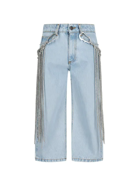 Giuseppe Di Morabito detachable-belt cropped jeans Blue 06SSDNP111X16604