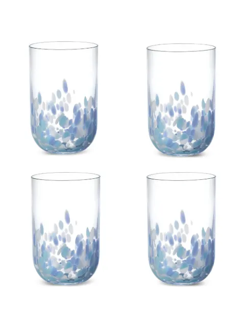 Villeroy & Boch Like Glass speckled long drink glasses Blue 1951898190