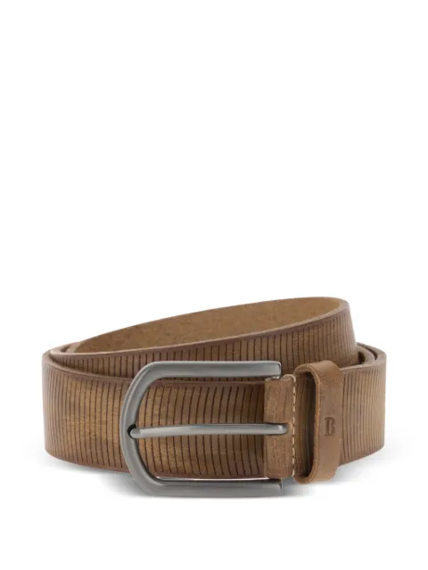 Boggi Milano carved leather belt Brown BO26P038002